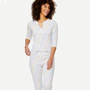 Roller Rabbit Disco Hearts Long Sleeve Pajama Set
